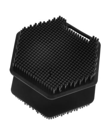 Beatifufu Face Brush Facial Cleansing Brush Facial Exfoliator Silicone Face Scrubber Face Cleansing Brush Scrubber Silicone Facial Scrubber Face Wash Brush Facial Scrubber Exfoliator 6.50X6.50X4.00CM Black