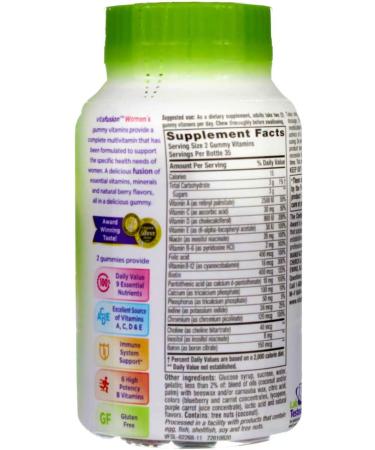 VitaFusion Womenâ€™s Complete Multivitamins - Natural Berry Gummies, 70 Count - Buy Online on GoSupps.com