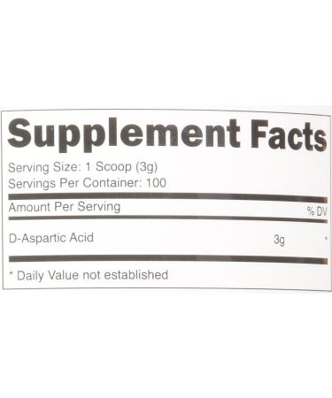 Nutricost D-Aspartic Acid (DAA) Powder 300G - Pure Supplement for Hormonal Balance - Buy Online on GoSupps.com