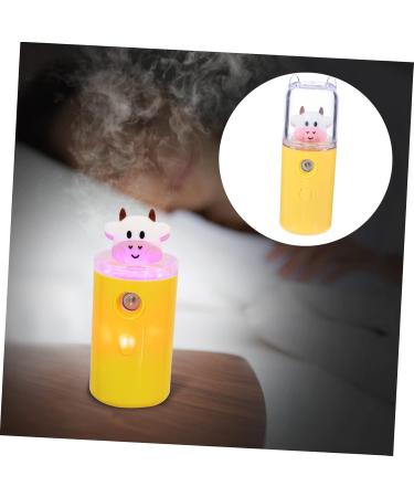 Balacoo Personal Humidifier Moisturizer Mini Travel Steamer Mini Humidifier Spray Cartoon Humidifier Carry Plate 3.8x3.8x10.8cm Yellow - Buy Online on GoSupps.com