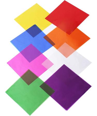 Morepack 7.5x7.5 Inch Colored Cellophane Sheets - Pack of 120 | DIY Arts Crafts Decoration - Buy Online on GoSupps.com
