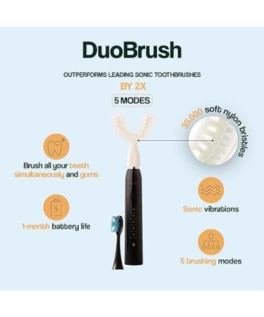 Y-Brush - Electric Toothbrush - Y-Shaped & Traditional Brush - 1 Month Battery Life - DuoBrush - Buy Online on GoSupps.com