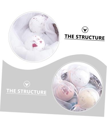  Beatifufu 2 Pieces Bubble Bath Ball Milk Bath Balls Rose Petals Organic Round Bath Bath Milk Moisturizing Bath Bomb Maker Essential Oil - Buy Online on GoSupps.com