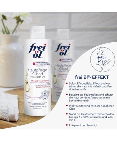 Free Oil Skin Care Bath - High-Quality Vegan Body Oil for Moisturizing & Calming Extremely Dry Skin (200 ml) - Buy Online on GoSupps.com