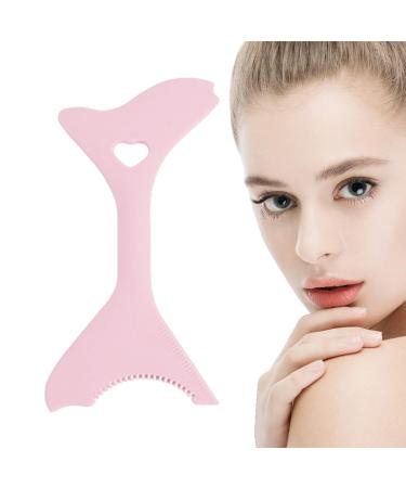 Silicone Makeup Stencil Multifunctional Lightweight Portable Eyeliner Stencils - Mascara Shield for Beginners Eyebrow Stencils for Winged Eyeliner Lashes Lip Liner Thaely Pink
