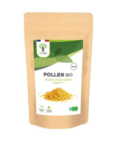 BIOPTIMAL - Pollen Bio - Superaliment - Immunit Vitalit nergie - 100% Pollen de fleurs Pur - Qualit Premium - Conditionn en France - Certifi par Ecocert - 100g 100 g (Lot de 1)