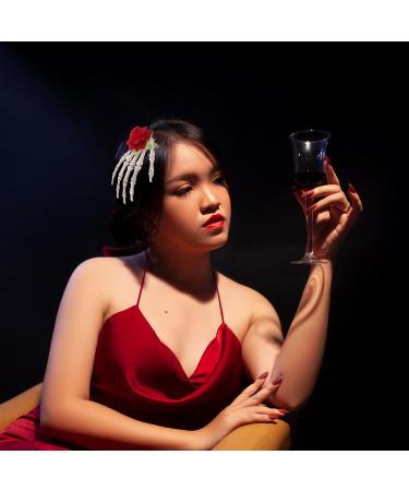 Beaupretty Skeleton Hands Hair Clip Rose Hair Clip Halloween Hair Clips for Halloween Party Masquerade - Buy Online on GoSupps.com