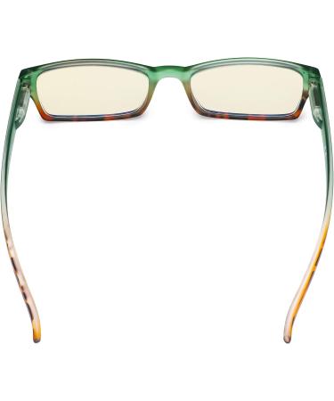 CessBlu Ladies Blue Light Filter Glasses | Anti-UV Reader Eyeglasses for Women | Green 2.5x Screen Protection - Buy Online on GoSupps.com