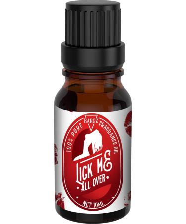 Bargz Lick Me All Over Perfume Oil, Exotic Fragrance, Lovely Raspberry And Melon Aromas With A Touch Of Vanilla - Flat Cap 10 ML 1 Fl Oz (Pack of 1)