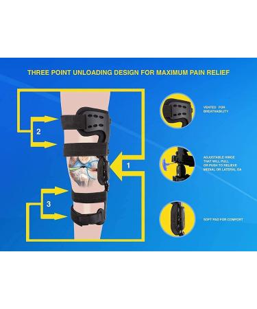 Adjustable Hinged Knee Sleeve for Osteoarthritis Relief | Stabilize & Recover from Joint Pain | Medial & Lateral Support - Buy Online on GoSupps.com