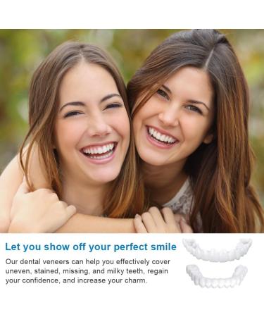 Buy WTTFC Dentures - 2 Pairs of Cosmetic Teeth & Temporary Veneers for Men & Women | International Shipping Available - Buy Online on GoSupps.com