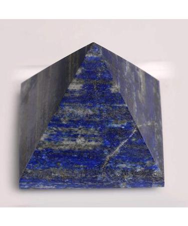 60mm-70mm Natural Lapis Lazuli Quartz Stone Carved Crystal Pyramid for Decoration 1pc Obelisk - Buy Online on GoSupps.com