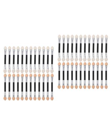 Baluue 48 Pcs Latex Eye Shadow Stick Girl Makeup Brush Halloween Makeup Eyelid Applicator Eyeshadow Plastic