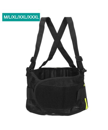 Cyrank Back Brace for Lower Back Pain - Comfortable Lumbar Support Belt with Reflective Strip (XXXL) - Breathable & Adjustable Back Support - Buy Online on GoSupps.com