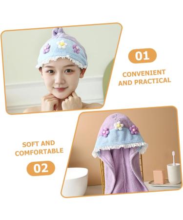 Beavorty 2pcs Dry Hair Cap Bathing Cap Shower Caps Turban Towel Washcloth Hair Drying Hat Cute Rapid Hair Drying Hat Hair Dry Hat for Wet Hair Shower Hats Coral Fleece Quick Dry Tube Top As Shownx2pcs 65.00X25.00X0.50CMx2pcs - Buy Online on GoSupps.com