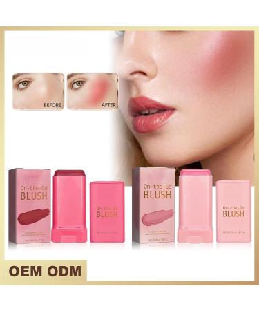 PICKX On-the-Go Makeup Blush Stick Long Lasting Natural Nude Makeup Tinted Moisture Stick Shadow Lips Cheek Waterproof Creamy Makeup for All Skin Type (2PC) - Buy Online on GoSupps.com