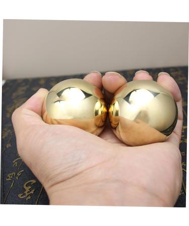 Frcolor Brass Massage Balls for Hand Exercises - Fitness Equipment & Muscle Relief - Ideal for Sports & Recovery - Buy Online on GoSupps.com
