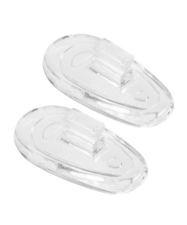 Eyeglass Nose Pads Push Fit Silicone Teardrop Pack of 2 Pairs 13mm by Sports World Vision 2 Pairs 13mm Push Fit