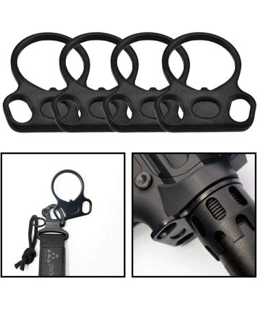 4 Pcs Two Point Slings Adapters - Steel Connection for Outdoor Sports - Black - Buy Online on GoSupps.com