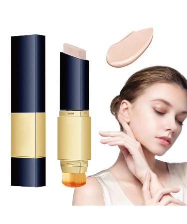 Double-sided concealer with brush Long-lasting waterproof concealer Long-lasting makeup full concealer stick Multifunctional concealer Double-sided makeup brush foundation concealer Natural