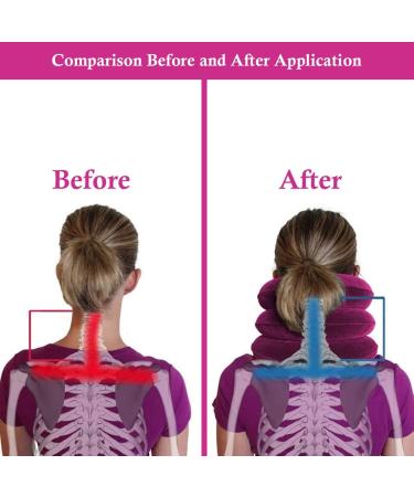 Cervical Neck Traction Device - Rose Red Neck Support for Pain Relief & Spinal Pressure Relief - Buy Online on GoSupps.com