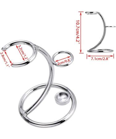 Shaving Razor and Brush Stand Heavy Chrome Shaving Stand Safety Razor Stand Shaving Brush Stand - Holder Stainless Steel Shaving Brush Stand for Safety Razor Storage Shave Brush Holder (Silver) - Buy Online on GoSupps.com