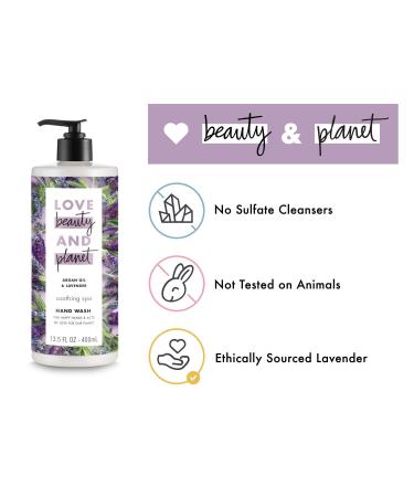 Love Beauty and Planet Soothing Spa Hand Wash with Argan Oil & Lavender | 13.5 fl oz - Buy Online on GoSupps.com