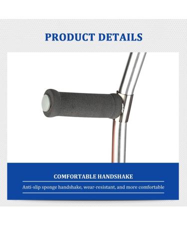 Ergonomic Forearm Crutches for Adults Open Full Cuff Adjustable Length High Density Sturdy Aluminum - Buy Online on GoSupps.com