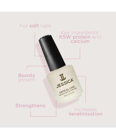 JESSICA Critical Care Intensive Care for Soft Nails 14.8 ml 14.8 ml (Pack of 1) - Buy Online on GoSupps.com