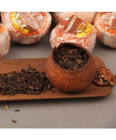 HELLOYOUNG 800g de th Pu'er artisanal original l' corce de mandarine du Yunnan Aliment vert avec une saveur intense de th pur et un arri re-go t sucr Th pu-erh Pu'er Tea - Buy Online on GoSupps.com