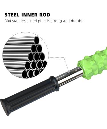ARGOMAX Green Massage Tab with Rollers - Relief for Sore Muscles & Physiotherapy | Muscle Therapy Roller Stick - Buy Online on GoSupps.com