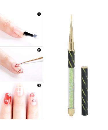 Buy Manicure Picker Dotting Pen & Liner Pen for Nail Art - Easy Use Green Stripes Design - Buy Online on GoSupps.com