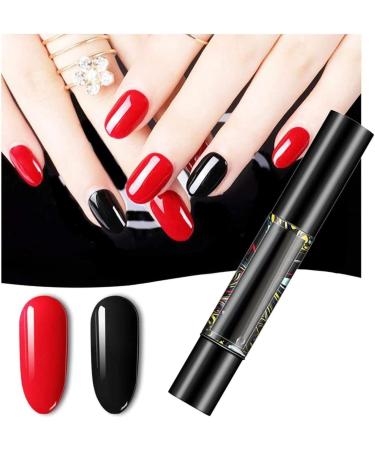5 Pieces Nail Polish Pen Set 3 In 1 Lacquer Pen Nail Gel Gel Nail Colours One-Step Gel Nail Polish Pen Nail Gel Paint Pen Nail Art Kits (002 034 086 079 085) - Buy Online on GoSupps.com