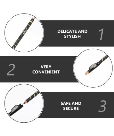 Lot de 4 Crayons Sourcils Noirs et Marron 2-en-1 avec Taille-crayon Int gr pour Maquillage Naturel des Sourcils Outils Cosm tiques Portables pour Femmes Usage Quotidien - Buy Online on GoSupps.com