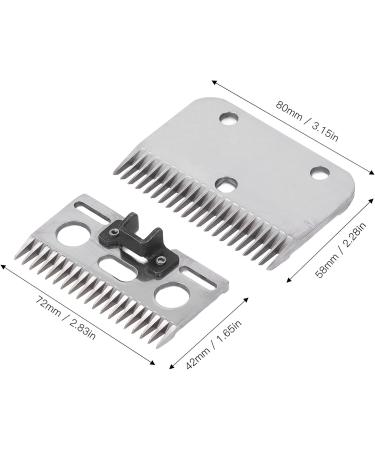 2Pcs 21 Teeth Horse Shears Replacement Blades Professional Carbide Clipper Blades for Horse Equine Goat Pony Cattle - Buy Online on GoSupps.com
