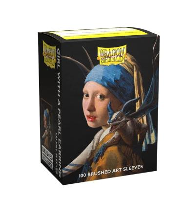 Dragon Shield Standard Size Sleeves  Limited Edition Brushed Art: Girl with a Pearl Earring 100CT - Card Sleeves Smooth & Tough - Compatible with Pokemon, Yugioh, & Magic The Gathering  MTG, TCG