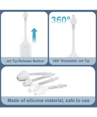 Deepdeem Cordless Pulsating Electric Nasal Irrigator Dual Speed Sinus Relief & Nasal Care Device for Adults & Kids Includes 30 Premixed Packets + 6 Adjustable Tips Portable Home & Travel Use - Buy Online on GoSupps.com