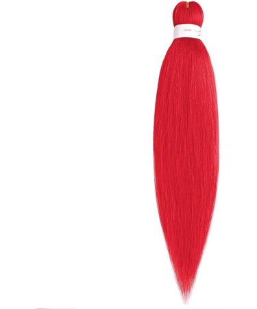 Xtrend 26 Inch EZ Braids 8Packs Red Pre-Stretched Easy Braiding Hair Extensions for Box Braids Hair Hot Water Setting Synthetic Fiber Hair Extensions Red# 26 Inch (Pack of 8) Red - Buy Online on GoSupps.com