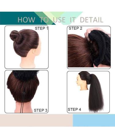 S-noilite Long Ponytail Extension with drawstring clip in ponytail extensions Synthetic hair extensions hairpieces for Women 22 inch Sandy Blonde - Buy Online on GoSupps.com