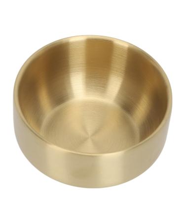 Ti-plated beard cream bowl with non-slip pleasant feel fine workmanship for storing and lathering beard cream