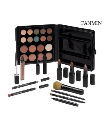 Ultimate All-in-One Mineral Makeup Set - Complete Kit with Eyeshadow Lipstick Blush Brushes Contour Gloss Mascara - Vegan & Cruelty-Free - Deep Blonde & Redhead - Made in USA - Buy Online on GoSupps.com