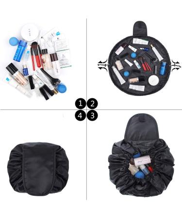 Buy Betoy Cultural Large Capacity Makeup Pocket Bag - Stylish Round Cosmetic Bag for Travel & Outdoor Activities | Perfect for Lazy Women - Buy Online on GoSupps.com