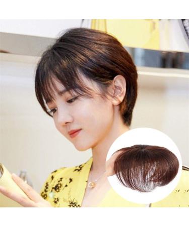 Drasawee Real Hair Topper for Women - Short Dark Brown 7x10 cm for Hair Loss & Thinning Hair - Smooth & Natural Look - Buy Online on GoSupps.com