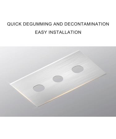 Stainless Steel Ceramic Hob Scraper - Stainless Steel Glass Scraper with 4 Replacement Blades - Ceramic Hob Scraper for Glass and Induction Cooktops 12b - Buy Online on GoSupps.com