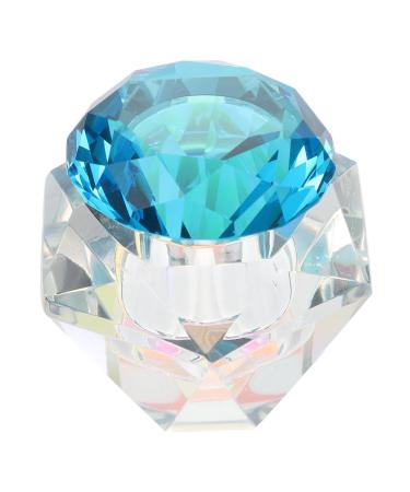 LALAFINA 1pc Nail Art Crystal Cup Nail Crystal Container Manicures Liquid Cup Dappen Cup Manicure Liquid Container Liquid Powder Dappen Dish Clear Glass Nail Powder White Crystal Blue