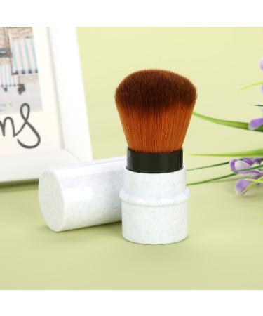 Powder Brush Makeup Brush Set Makeup Brush Marbling for Girlfriend Mom Artists Beginners (Blue)