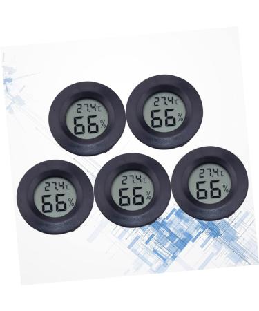 IPLUSMILE 5ST CELSIUS Repticip Terrarium Accessories | Round Moisture & Temperature Display | Glass Minitians for Reptiles | 4.5x1.5cm Black - Buy Online on GoSupps.com