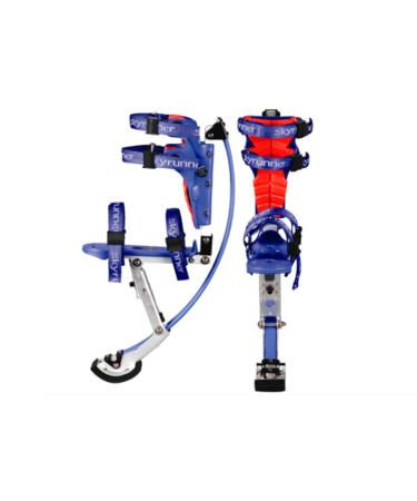 Iconiciris Kids/Child Youth Kangaroo Shoes Jumping Stilts Fitness Exercise (66-110lbs/3050kg)(Blue)