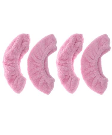 LIOOBO 2 Pairs Ice Skates Blade Protectors Terry Cloth Blade Socks Protection Blade Accessories Pink L