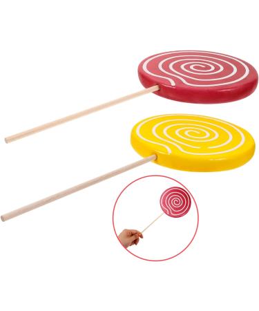 Alipis 10 Pcs Decorative Fake Lollipop Swirl Large Ornaments Lollipop Prop Cosplay Lollipop Adornment Photo Prop Lollipop Party Supplies Toy for Kids Wedding Photo Wooden Child Top Hat - Buy Online on GoSupps.com
